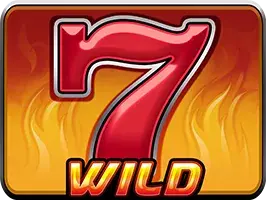 Símbolo Wild Flaming 7 de Burning Chilli X